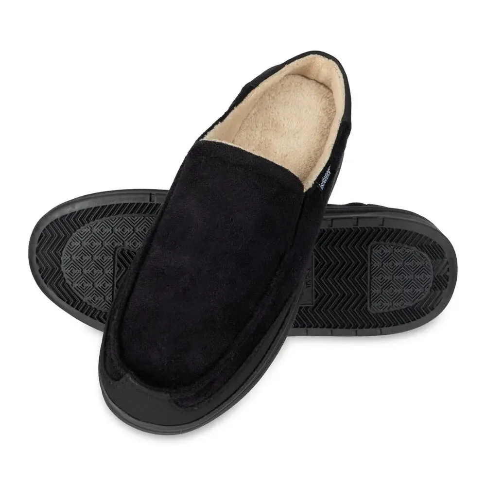 Isotoner Men's Water Repellent Microsuede Carter Clog Slipper